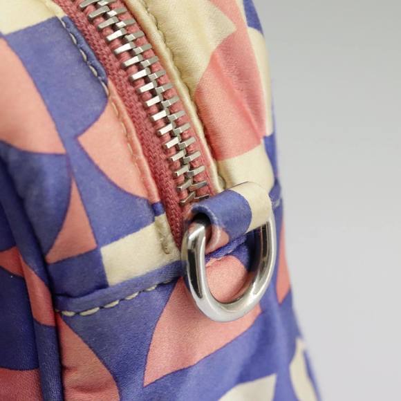 PRADA Chain Shoulder Bag Nylon Purple Silver Auth 96985 - Picture 9 of 16